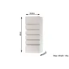 Applique céramique SAMIR, céramique/verre, blanc, E27 - Pas cher