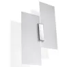 Applique FABIANO, acier/verre, blanc/chrome, E27 - Pas cher