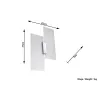 Applique FABIANO, acier/verre, blanc/chrome, E27 - Pas cher