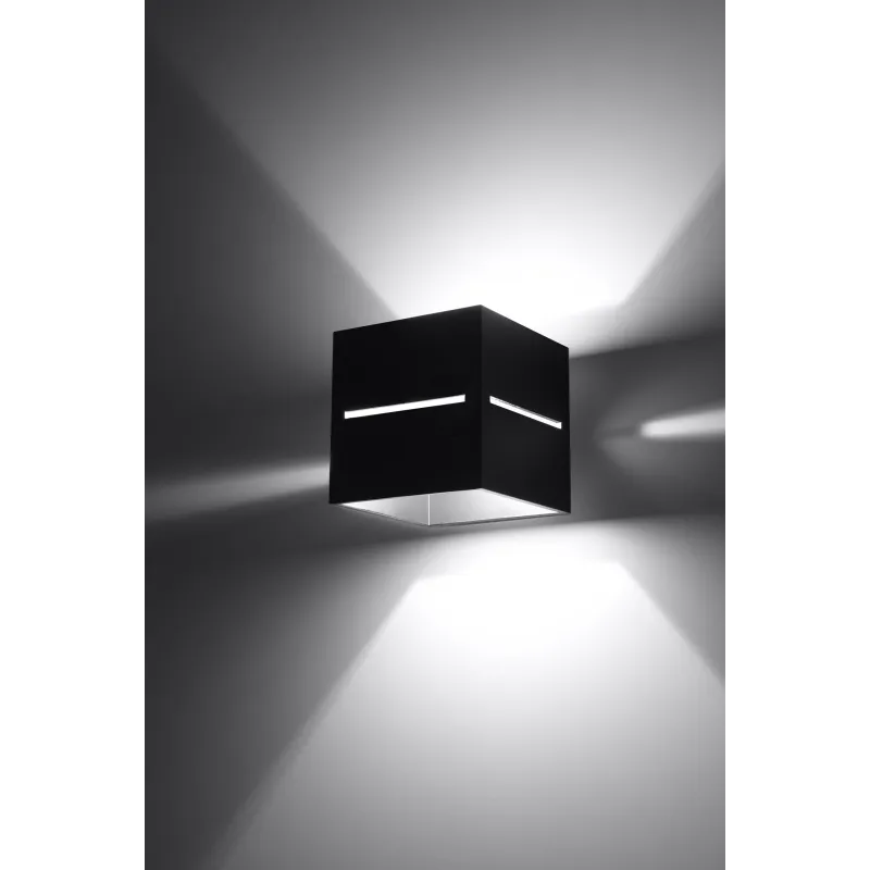 Applique LOBO, aluminium, noir - Pas cher