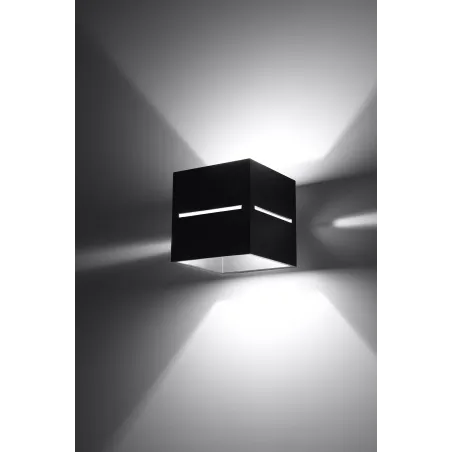 Applique LOBO, aluminium, noir - Pas cher