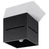 Plafonnier LOBO, aluminium, noir - Pas cher