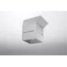 Plafonnier LOBO, aluminium, gris - Pas cher