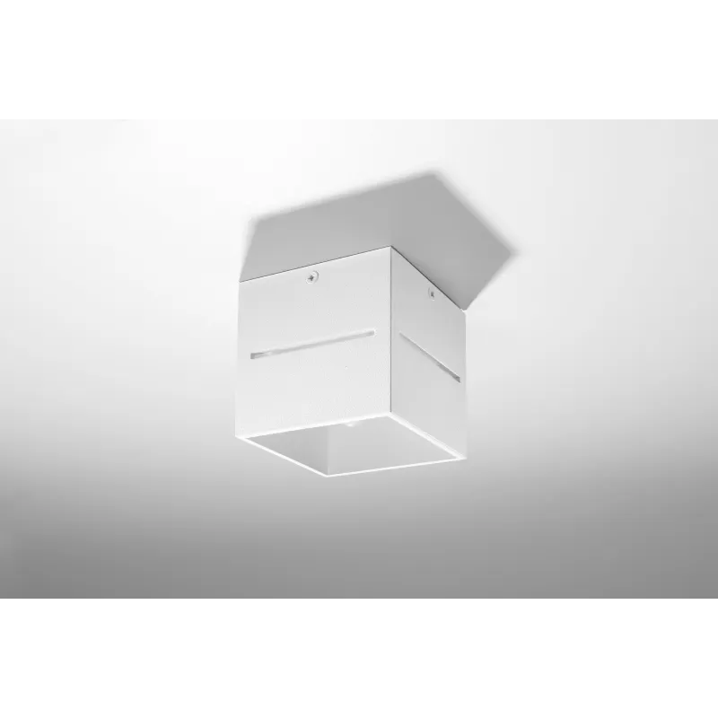 Plafonnier LOBO, aluminium, blanc - Pas cher