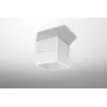 Plafonnier LOBO, aluminium, blanc - Pas cher