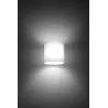 Applique VICI, verre blanc - Pas cher