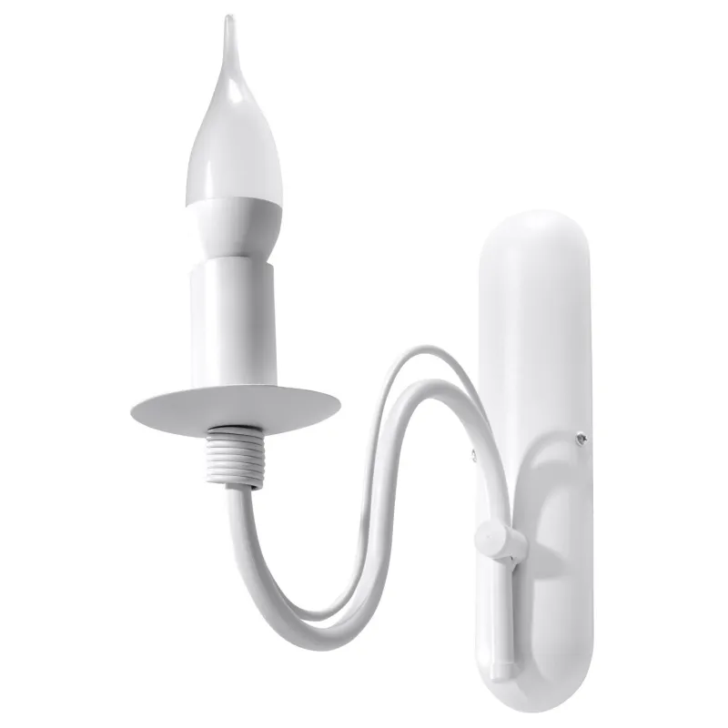 Applique MINERWA, acier, blanc - Pas cher