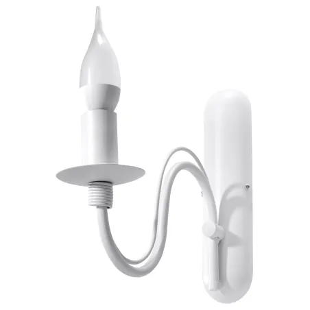 Applique MINERWA, acier, blanc - Pas cher