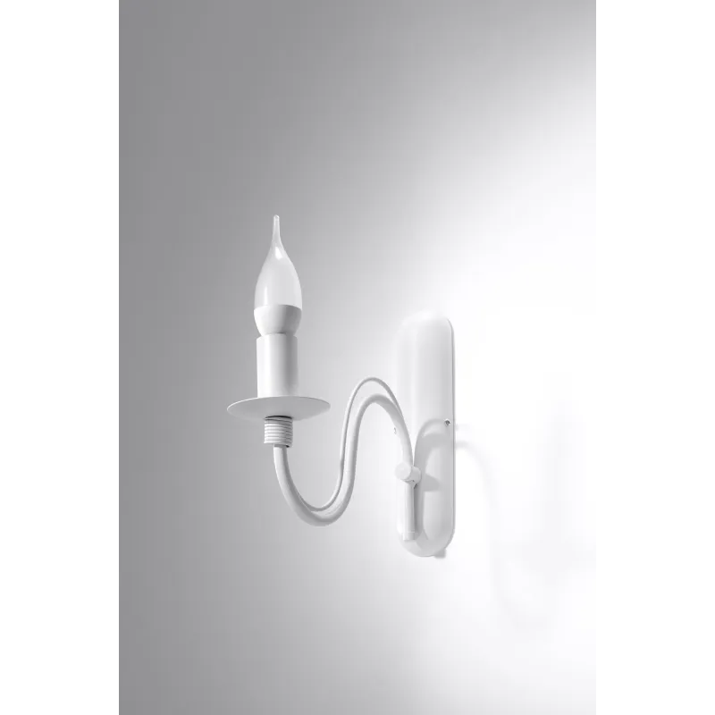 Applique MINERWA, acier, blanc - Pas cher