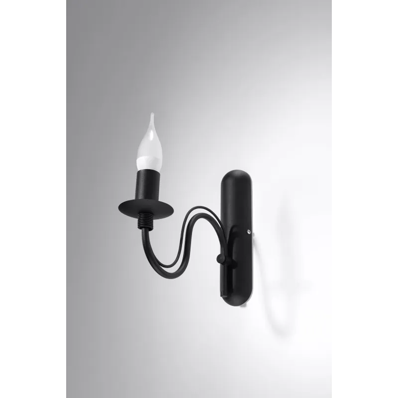 Applique MINERWA, acier, noir - Pas cher