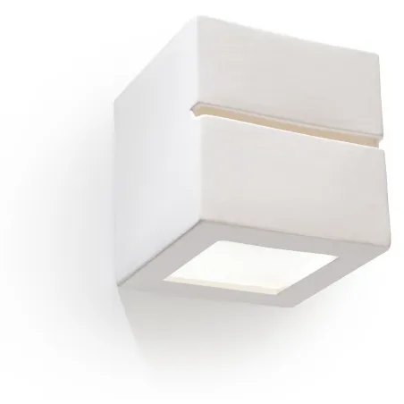 Applique céramique LEO LINE, céramique, blanc, E27 - Pas cher