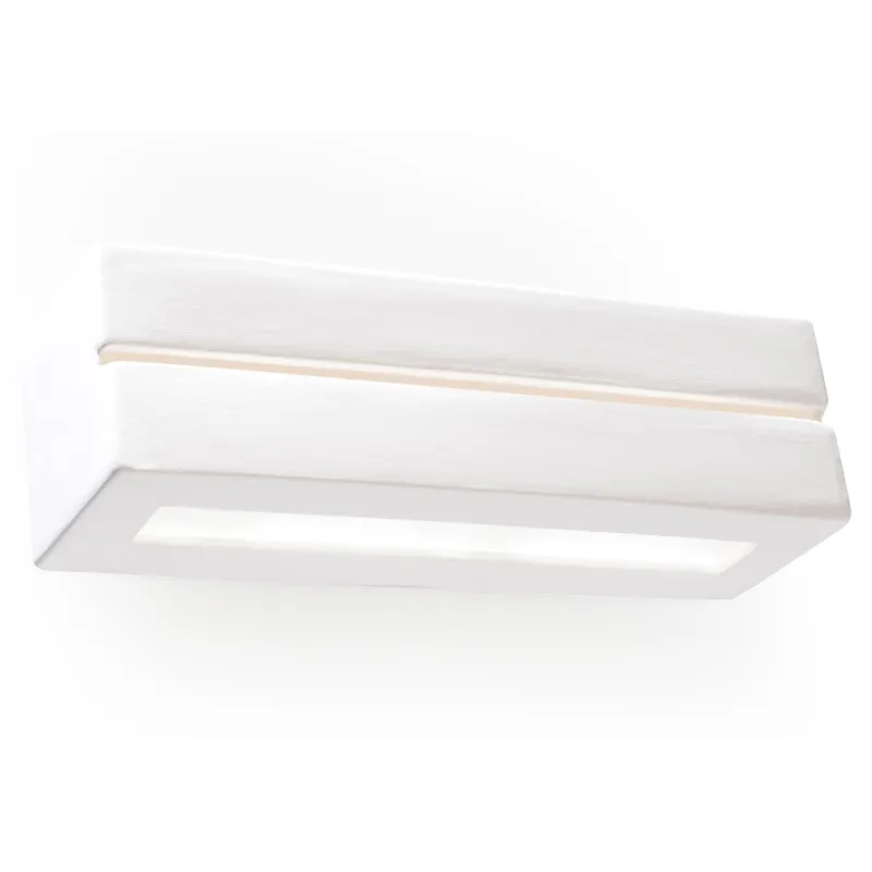 Applique céramique VEGA LINE, céramique, blanc, E27 - Pas cher