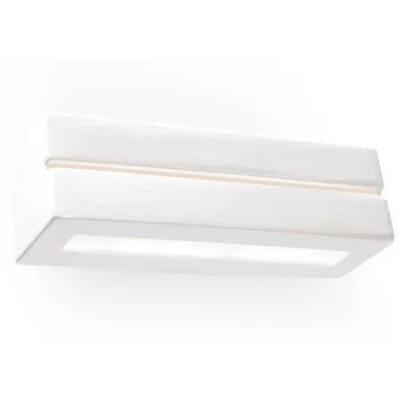 Applique céramique VEGA LINE, céramique, blanc, E27 - Pas cher