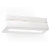 Applique céramique VEGA LINE, céramique, blanc, E27 - Pas cher