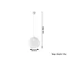 Suspension BALL, verre/acier, transparent/chrome, E27 - Pas cher