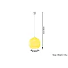 Suspension BALL, verre/acier, jaune/chrome, E27 - Pas cher
