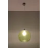 Suspension BALL, verre/acier, vert/chrome, E27 - Pas cher