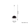 Suspension GINO, verre/acier, noir/chrome, E27 - Pas cher