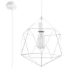 Suspension GASPARE, acier blanc, E27 - Pas cher