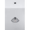 Suspension UMBERTO, acier noir, E27 - Pas cher