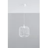 Suspension CELTA, acier blanc, E27 - Pas cher