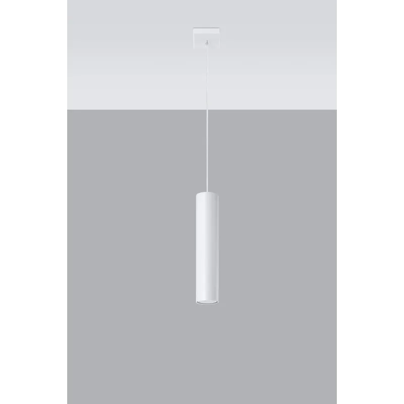 Suspension LAGOS 1, acier blanc, GU10 - Pas cher