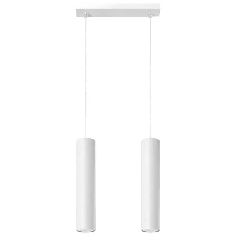 Suspension LAGOS 2, acier blanc, GU10 - Pas cher