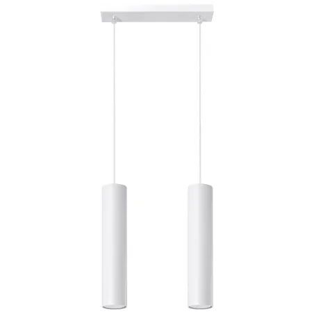 Suspension LAGOS 2, acier blanc, GU10 - Pas cher