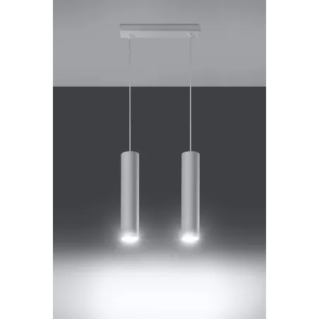 Suspension LAGOS 2, acier blanc, GU10 - Pas cher