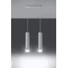 Suspension LAGOS 2, acier blanc, GU10 - Pas cher