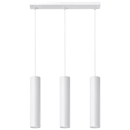 Suspension LAGOS 3, acier blanc, GU10 - Pas cher