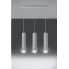 Suspension LAGOS 3, acier blanc, GU10 - Pas cher