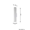 Applique LAGOS, acier blanc, GU10 - Pas cher