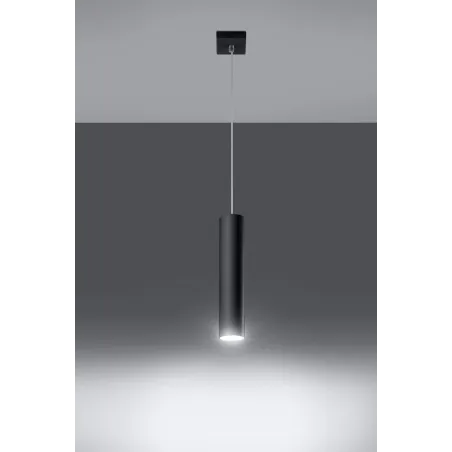 Suspension LAGOS 1, acier noir, GU10 - Pas cher