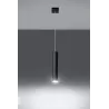 Suspension LAGOS 1, acier noir, GU10 - Pas cher
