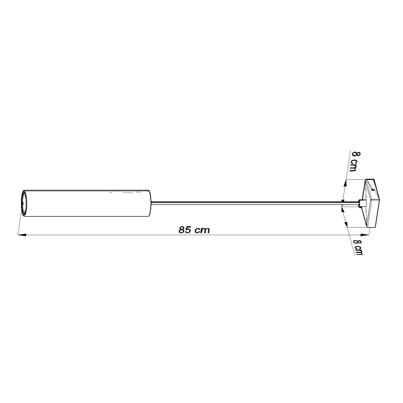 Suspension LAGOS 1, acier noir, GU10 - Pas cher