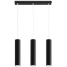 Suspension LAGOS 3, acier noir, GU10 - Pas cher