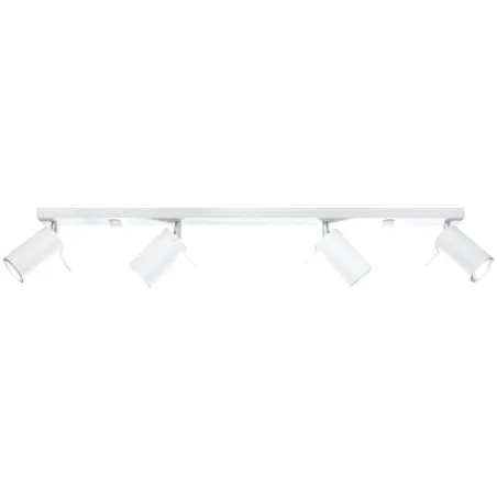 Plafonnier RING 4L, acier blanc, GU10 - Pas cher