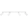 Plafonnier RING 4L, acier blanc, GU10 - Pas cher