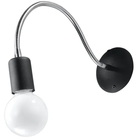 Applique LARA, acier noir/silver, E27 - Pas cher