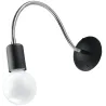 Applique LARA, acier noir/silver, E27 - Pas cher