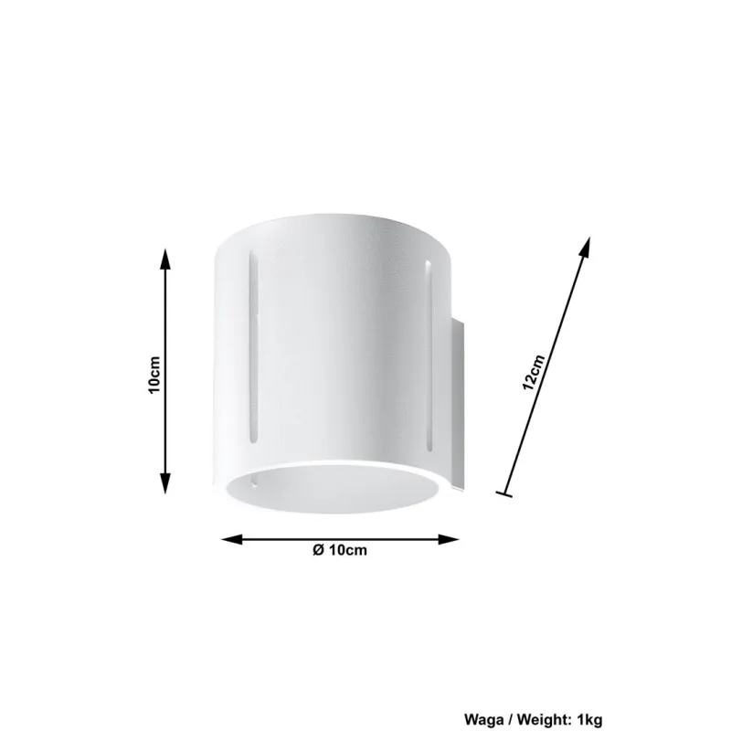 Applique INEZ blanc, aluminium blanc - Pas cher