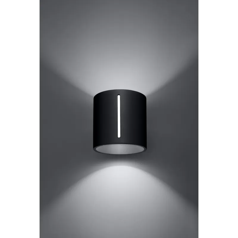 Applique INEZ noir, aluminium noir - Pas cher