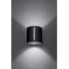 Applique INEZ noir, aluminium noir - Pas cher