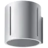 Applique INEZ, aluminium gris - Pas cher