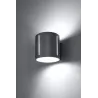 Applique INEZ, aluminium gris - Pas cher