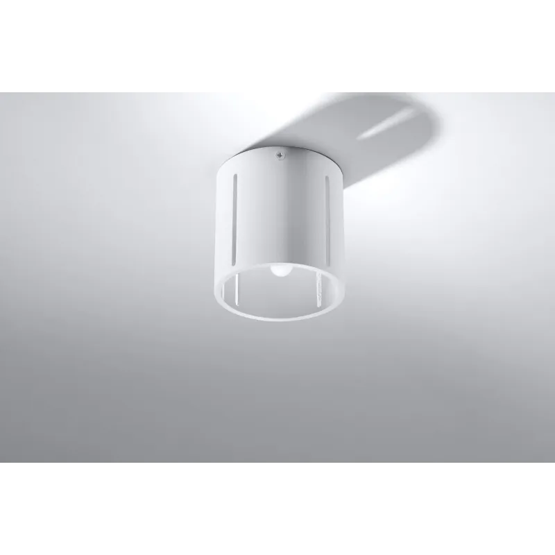 Plafonnier INEZ, aluminium blanc - Pas cher