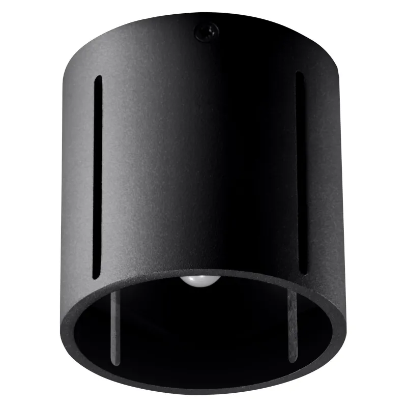 Plafonnier INEZ, aluminium noir - Pas cher