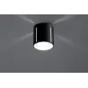 Plafonnier INEZ, aluminium noir - Pas cher