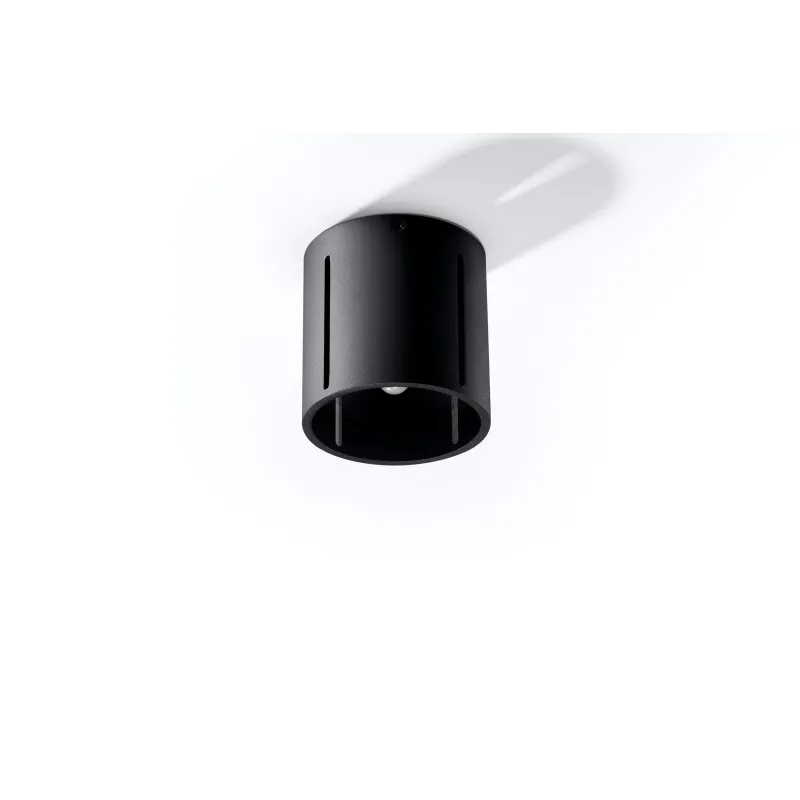 Plafonnier INEZ, aluminium noir - Pas cher
